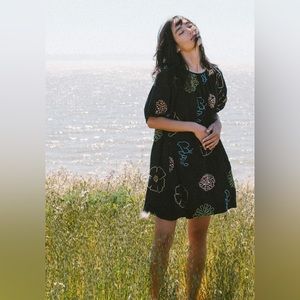 Seek Collective Hand Embroidered Floral Dress